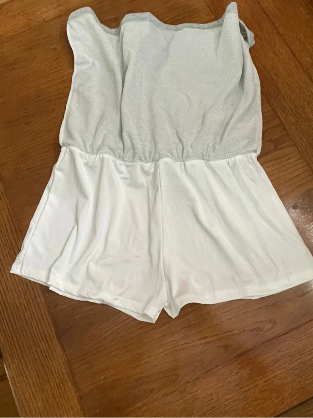 Casual Light Gray Drawstring Mini Skort - Picture 3 of 4
